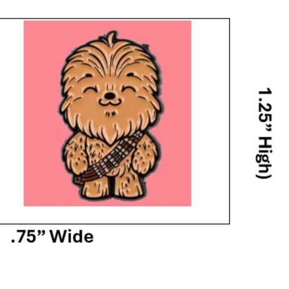 STAR WARS "Chewbacca" Enamel Trading Pin (BRAND NEW & SO CUTE!) - Picture 2 of 3